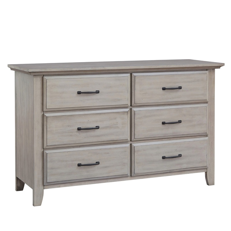 Soho Baby Chandler 6 Drawer Dresser in Stone Wash