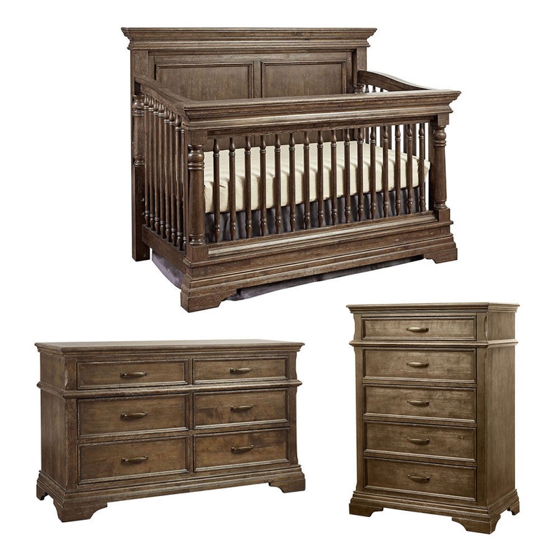 Stella Baby and Child Kerrigan 3 Piece Nursery Set in Caf