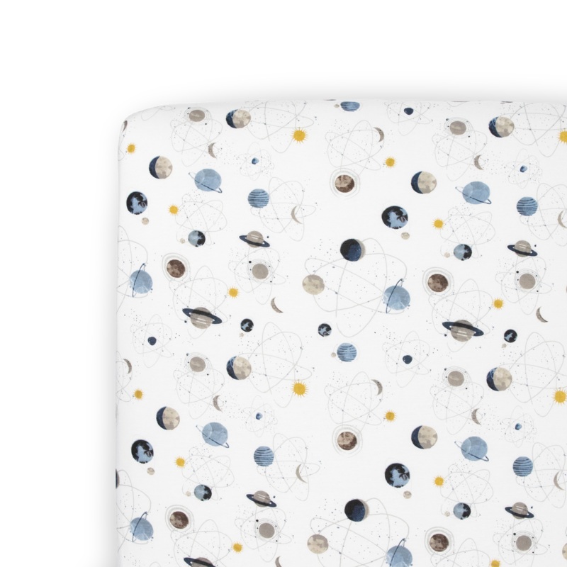 Stretch Knit Crib Sheet – Planets Planets