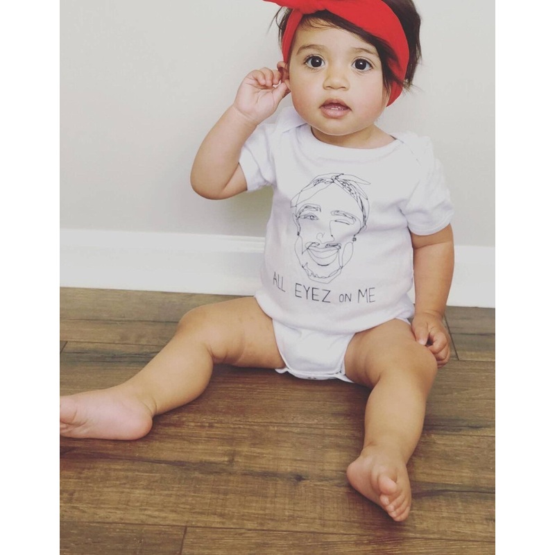 Tupac Inspired, All Eyez on Me Baby One Piece