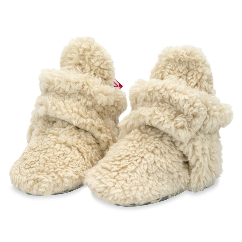 Zutano Furry Booties – Oat 3M