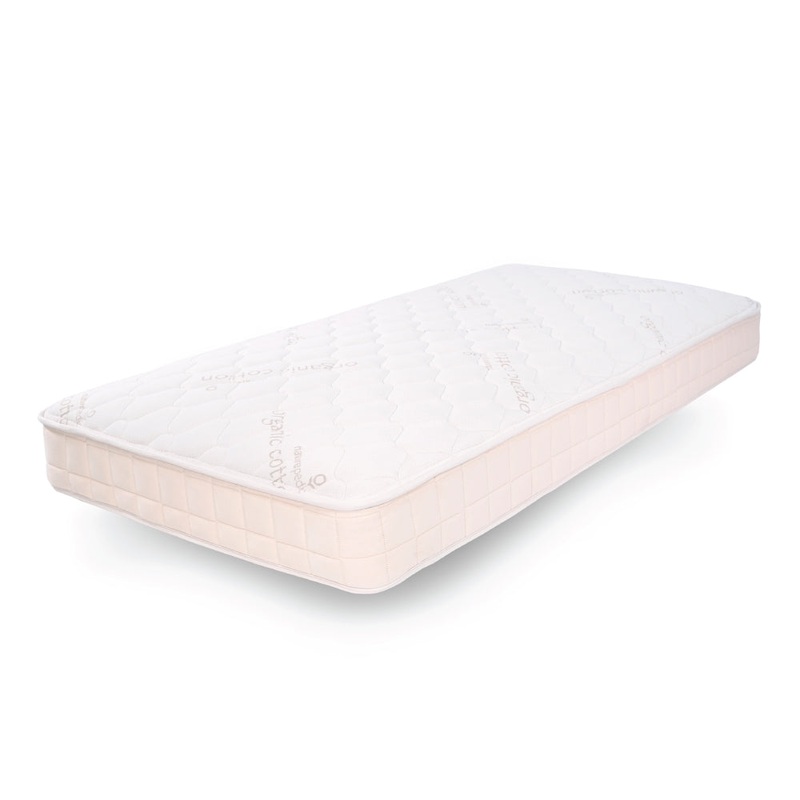 2 in 1 Organic Kids Mattress Twin White