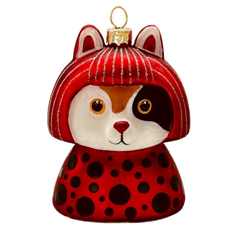Museum Collection- Yayoi Kusameow Kusama Calico Cat Ornament