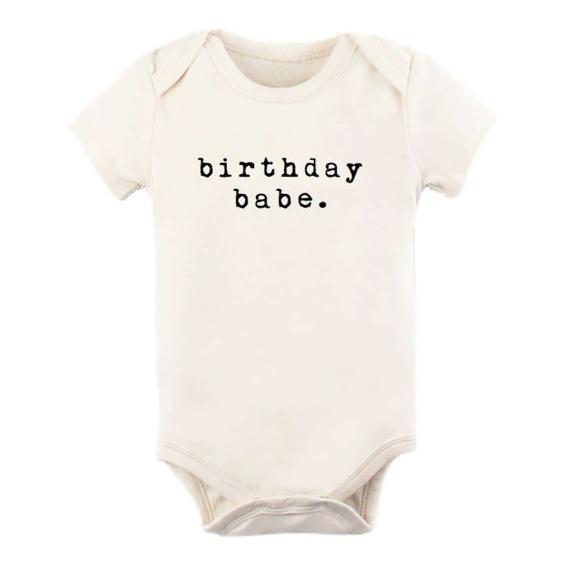 Tenth & Pine Birthday Babe Organic Cotton Onesie 0-3 Months