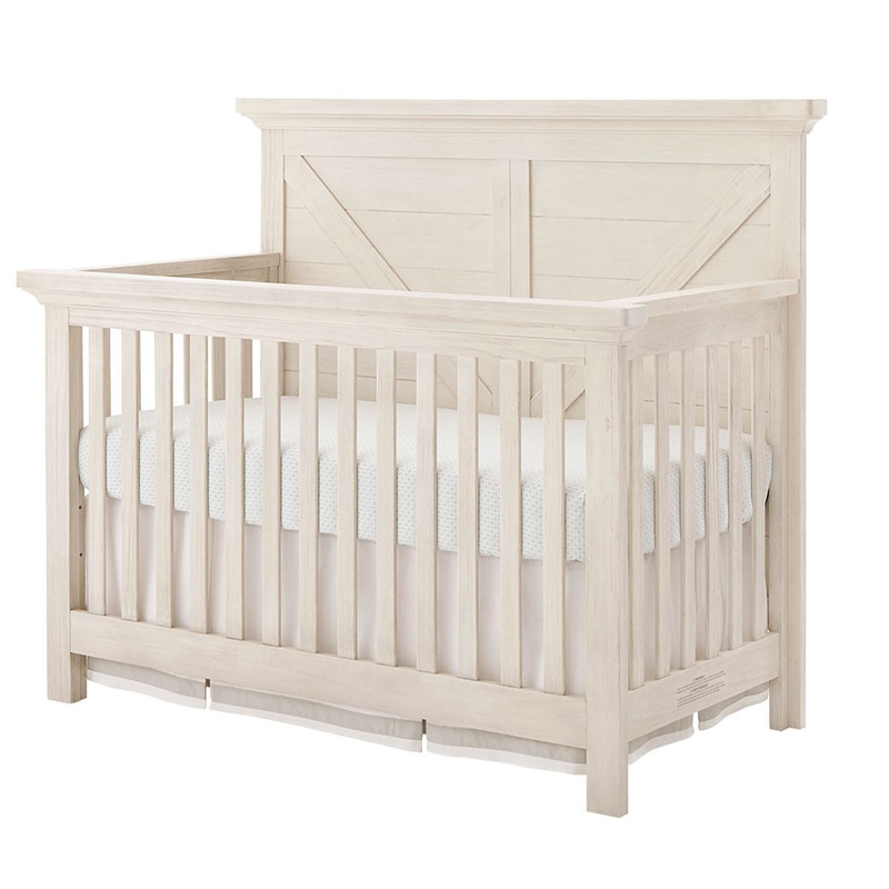 Westfield Convertible Crib Brushed White