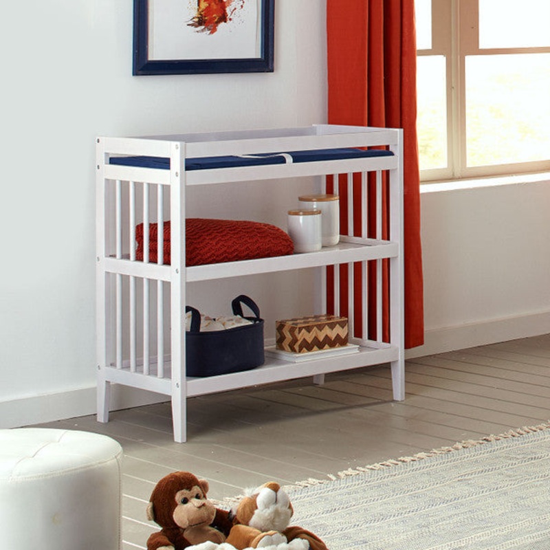 Westwood Echo Collection Changing Table with Pad in White