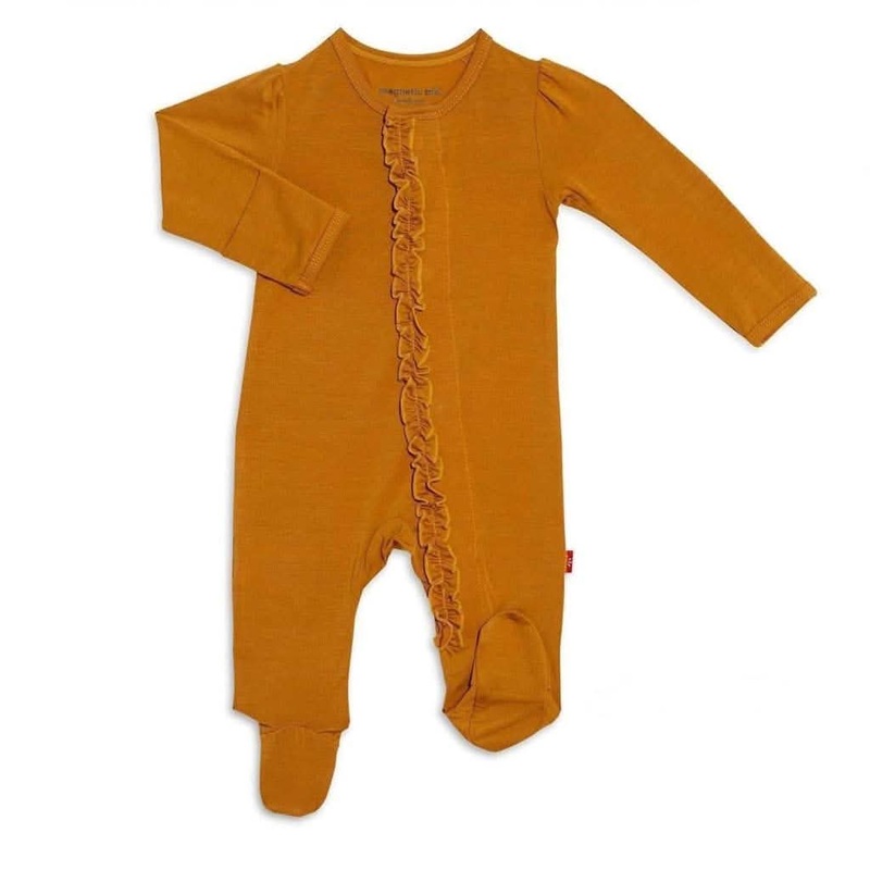 Magnetic Me Flaxen Gold Modal Magnetic Footie 3-6 Month