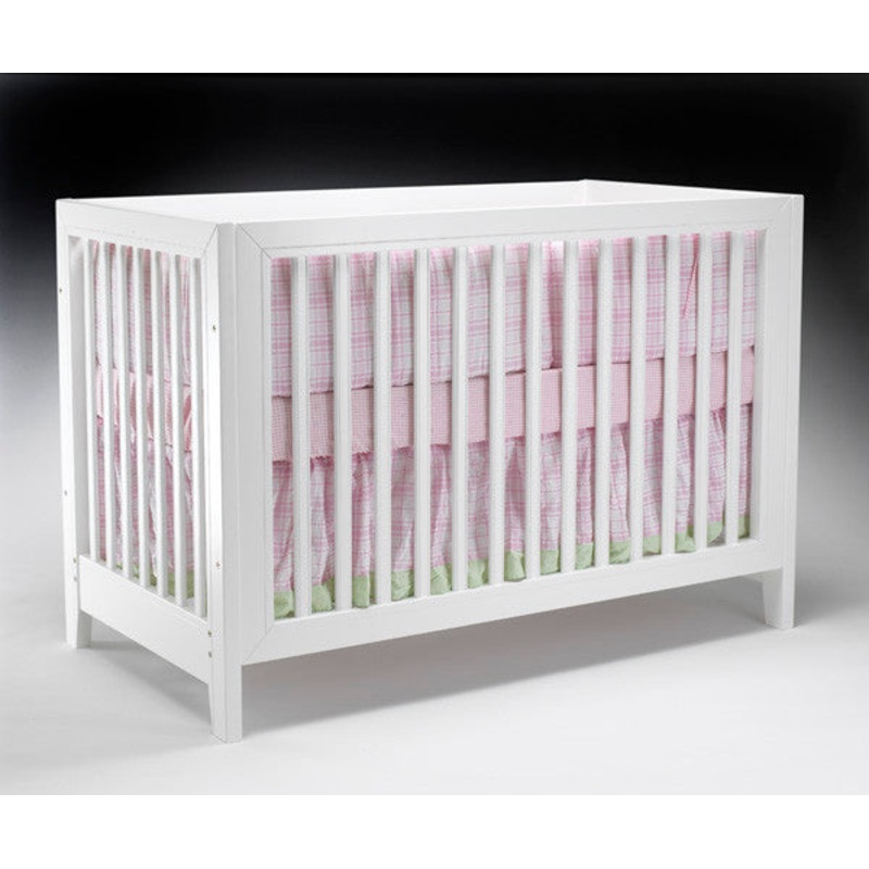 Sorelle City Lights Collection Crib with Mini Rail in White