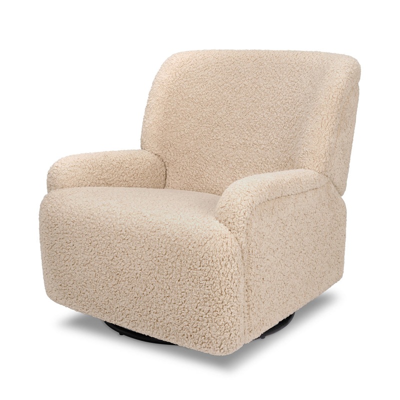 Winslow Extra Wide Recliner and Swivel Glider Chai Shearling