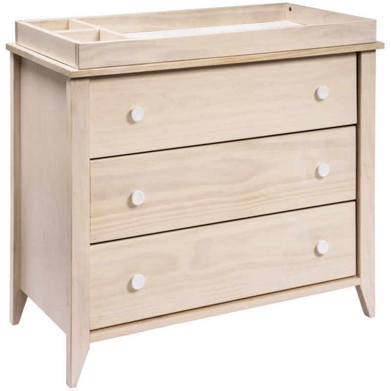 Babyletto Sprout 3-Drawer Changer Dresser with Removable Changing Tray Washed Natural / White