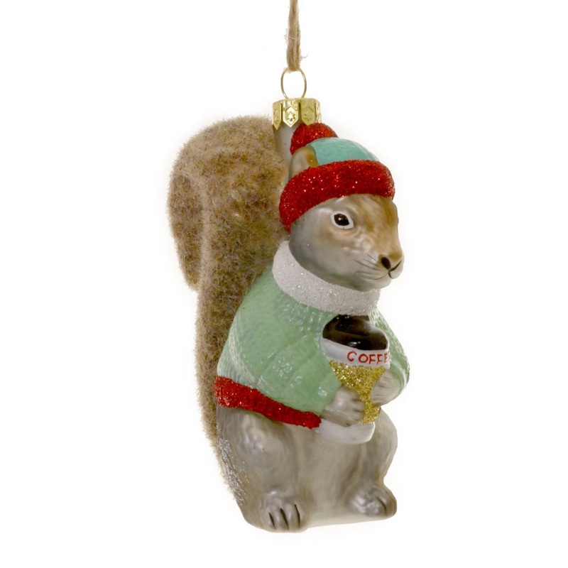 COZY SQUIRREL Christmas Ornament