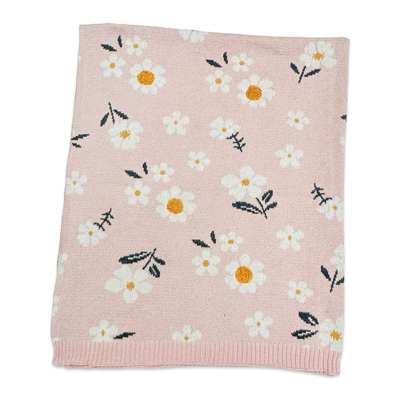Jacquard Sweater Knit Baby Blanket