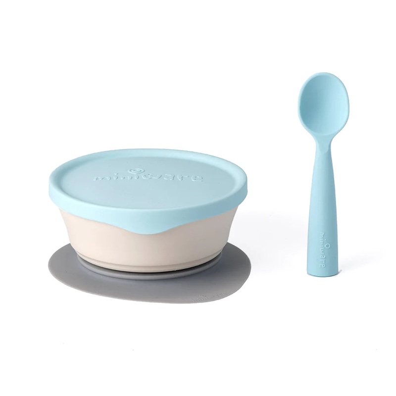 Miniware First Bites Set Vanilla + Aqua