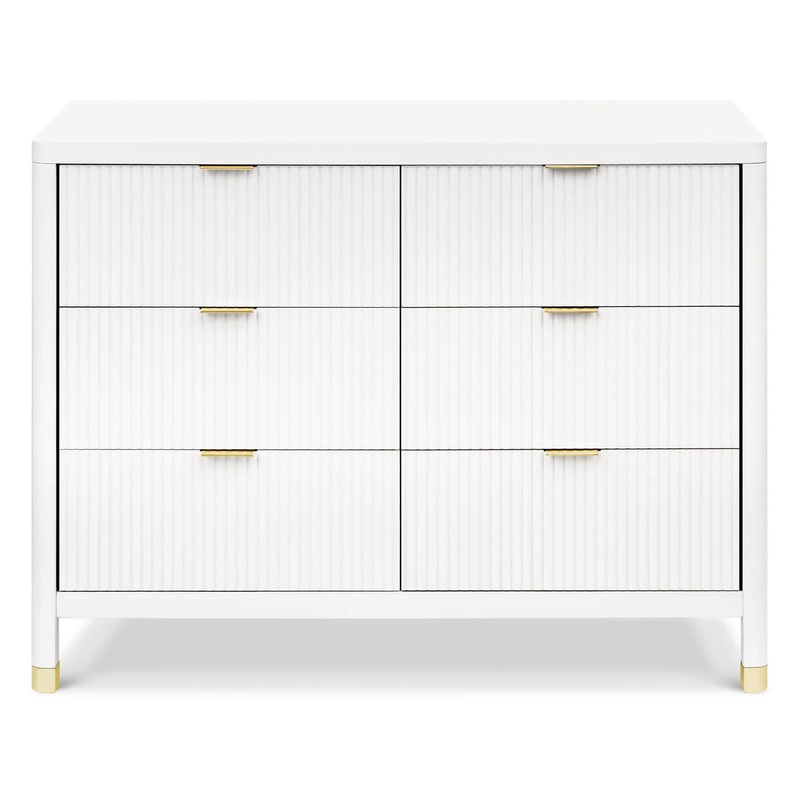 namesake Brimsley Tambour 6-Drawer Assembled Dresser Warm White