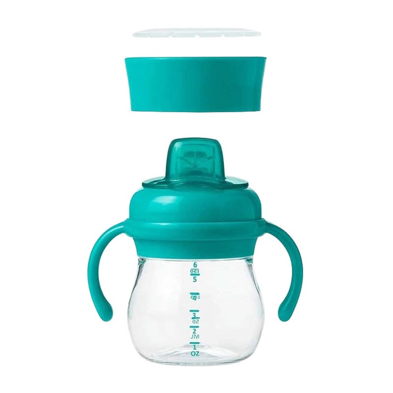 OXO TOT Transitions Soft Spout Training Cup Set – 6 OZ Teal