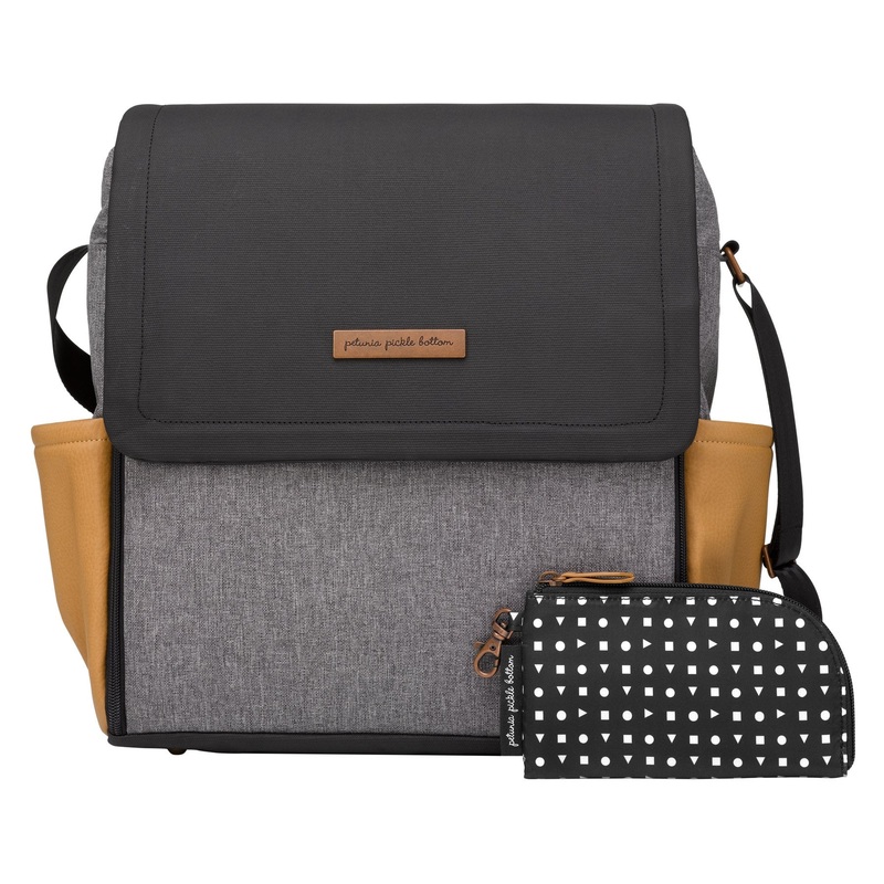 Petunia  Boxy Backpack in Camel/Graphite