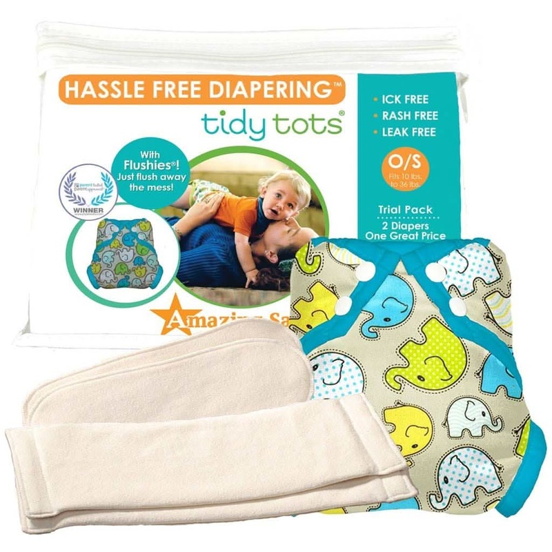 Tidy Tots Diaper Trial Set, Hemp Red