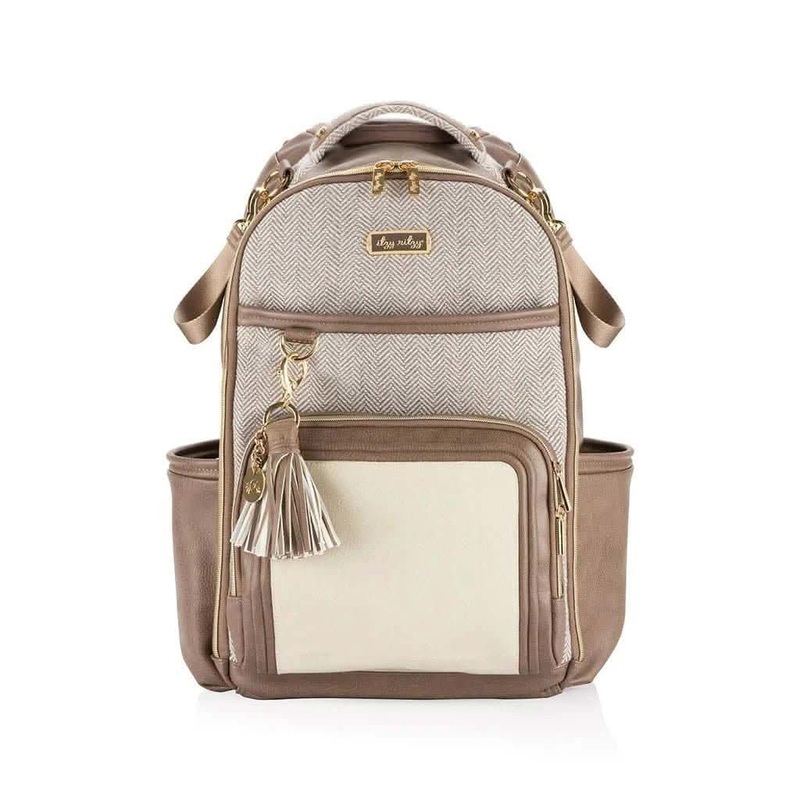 Itzy Ritzy Boss Plus Backpack Diaper Bag Vanilla Latte