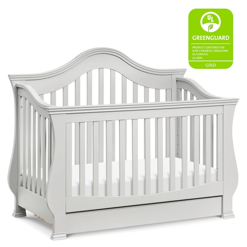 Namesake Ashbury 4-in-1 Convertible Crib with Toddler Bed Conversion Kit Cloud Grey