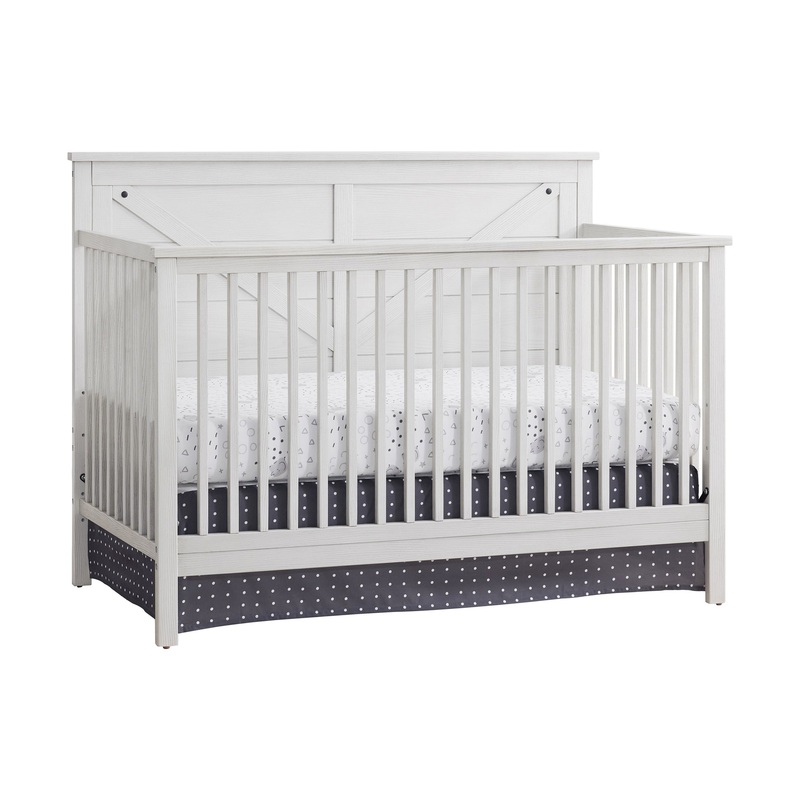 Oxford Baby Montauk 4-in-1 Convertible Crib Barn White