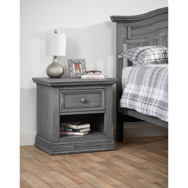 Oxford Glenbrook Collection Nightstand in Graphite Gray