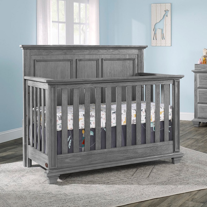 Oxford Kenilworth Collection 4 in 1 Convertible Crib in Graphite Gray