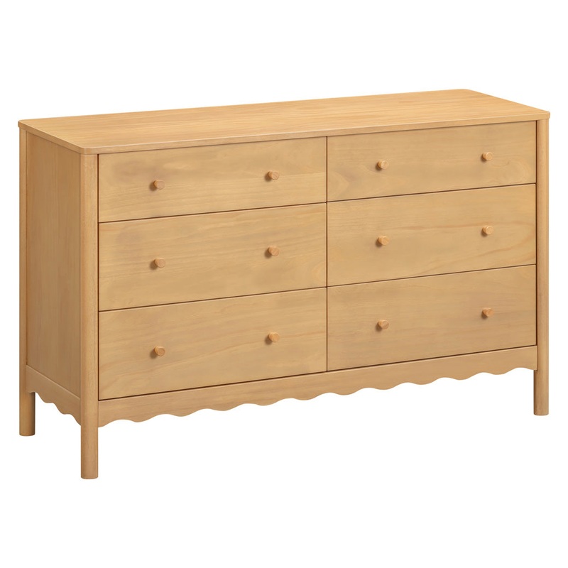 Swell 6-Drawer Assembled Dresser Honey
