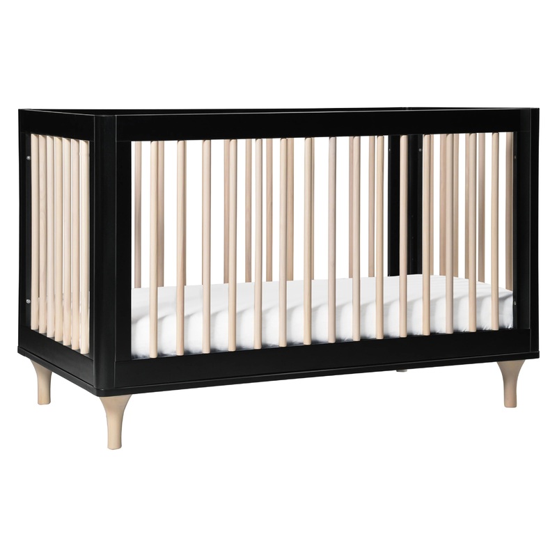 Babyletto Lolly 3-in-1 Convertible Crib Black/Washed Natural
