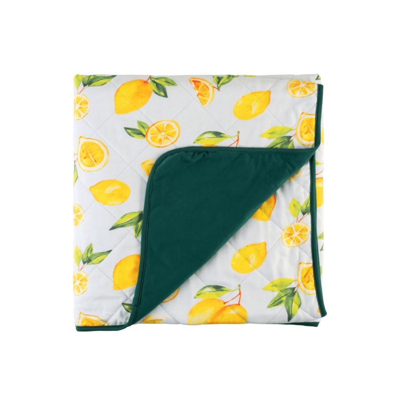 Dream Toddler Blanket – Green Lemons
