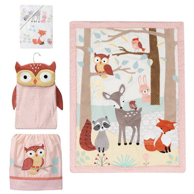 Lambs & Ivy Little Woodland 4-Piece Bedding Set