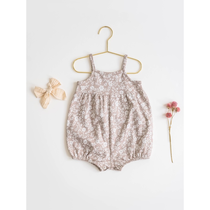 Sosi Tank Romper 0-3 Months Nicola Floral / Beige