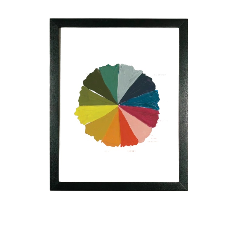 Color Wheel Art Framed Print 11×14