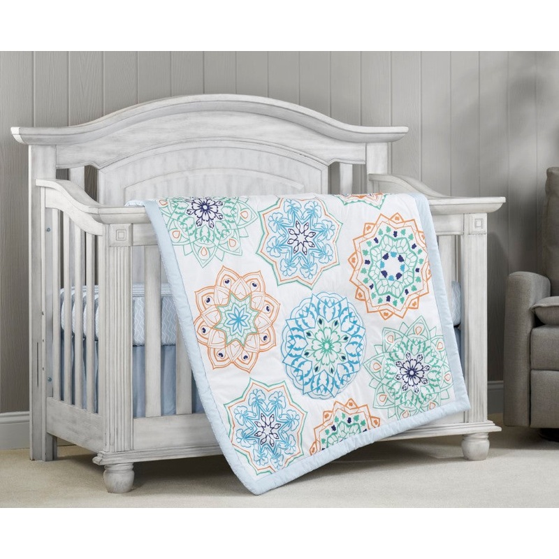 Oxford Baby Mandala 3 pc Baby Crib Nursery Bedding Set
