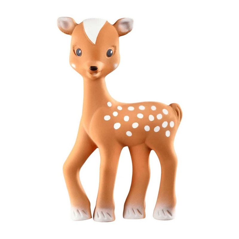 Sophie La Girafe Fanfan The Fawn Rubber Teether Toy Teether, Brown