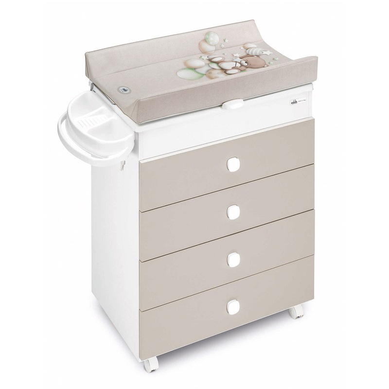 CAM Asia Changer Chest Of Drawers in Natural White