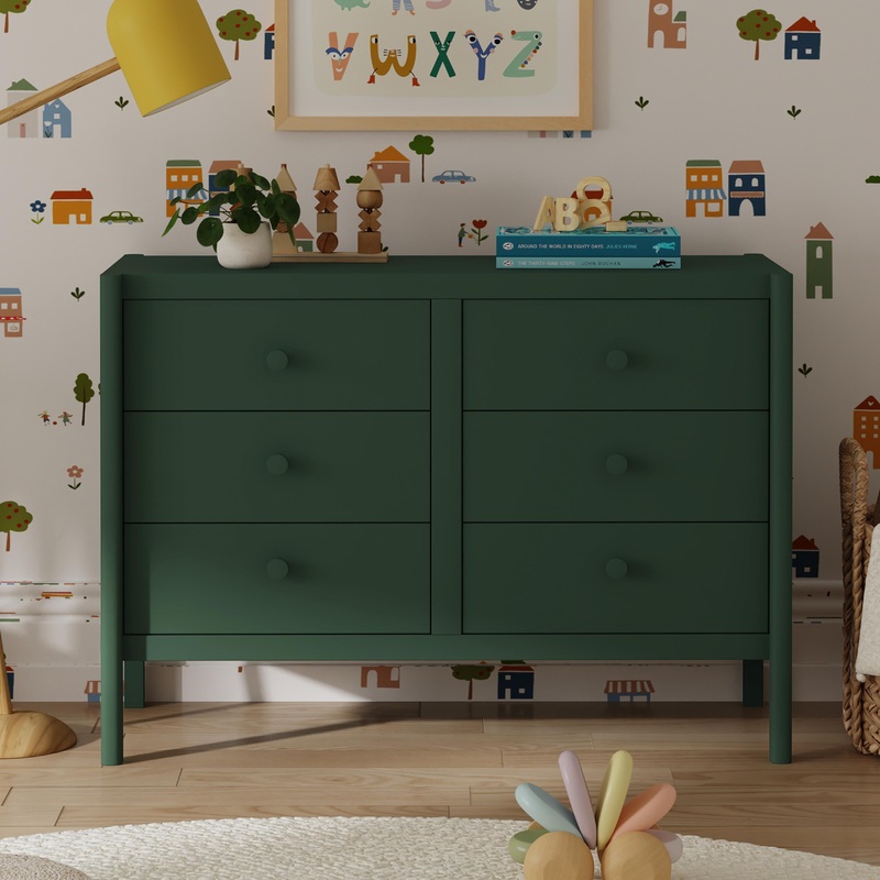 DaVinci Birdie 6-Drawer Dresser Walnut
