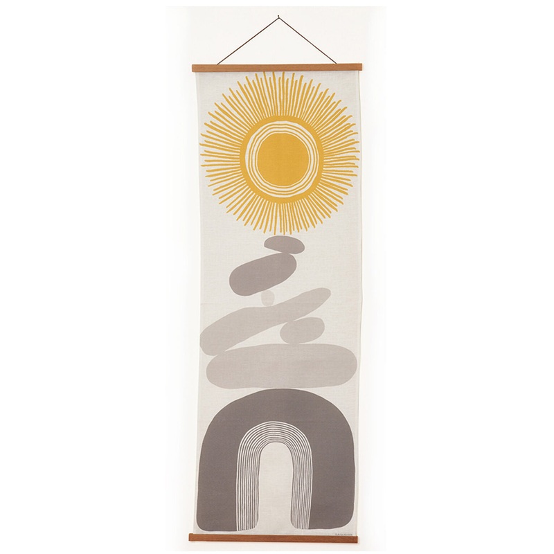 Ebb + Flow Linen Art  Sun