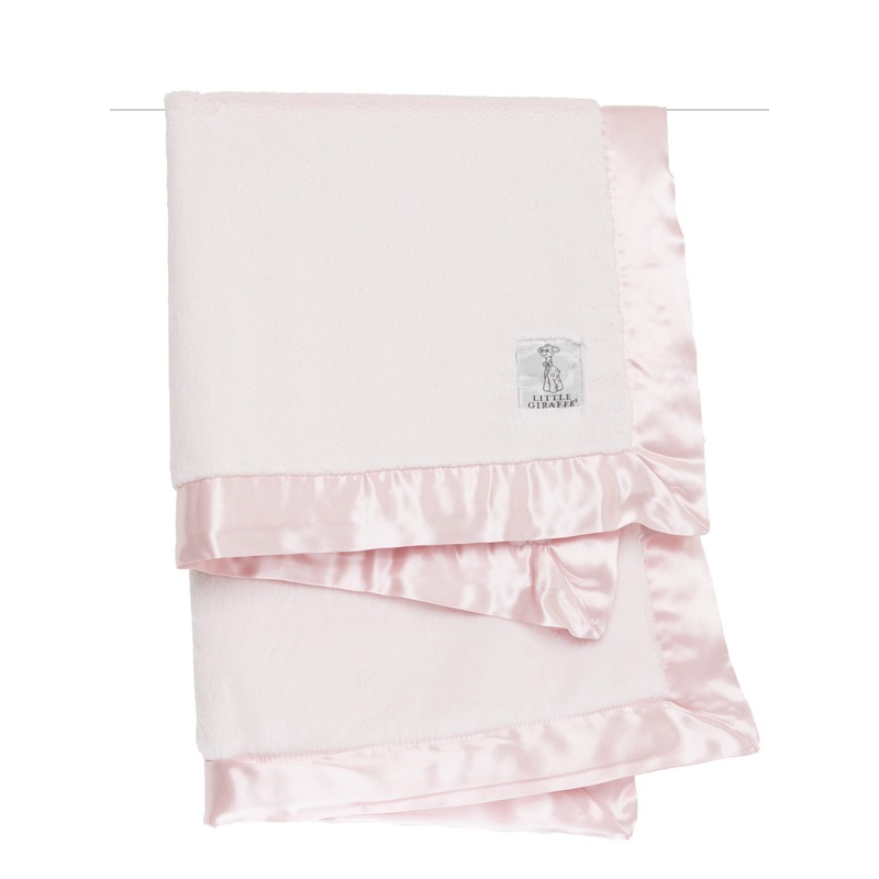 Little Giraffe Luxe Baby Blanket Blue