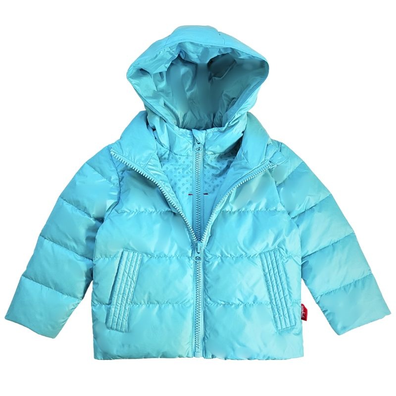 Onekid Car Seat Coat | The Road Coat Down – Aqua 12 Month