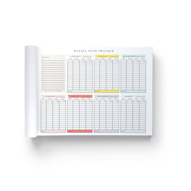 Weekly Feed Tracker Notepad