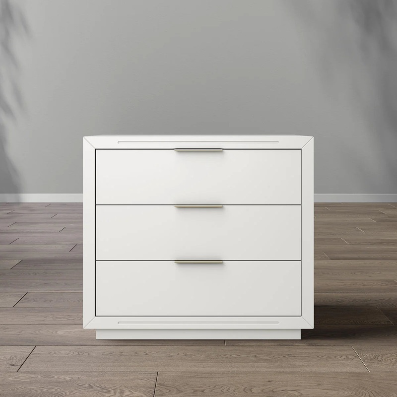 Romina Quadro Single Dresser Solid White