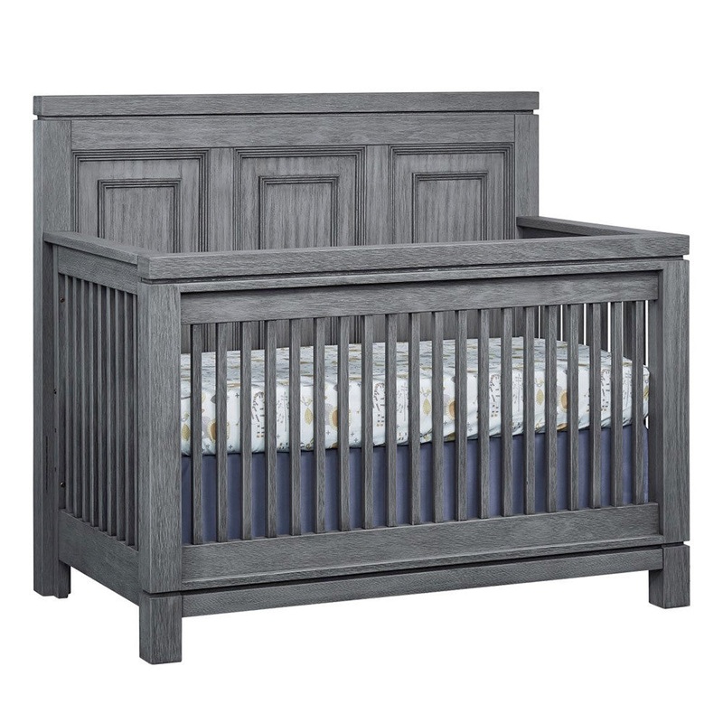 Soho Baby Manchester 4 in 1 Convertible Crib Rustic Gray