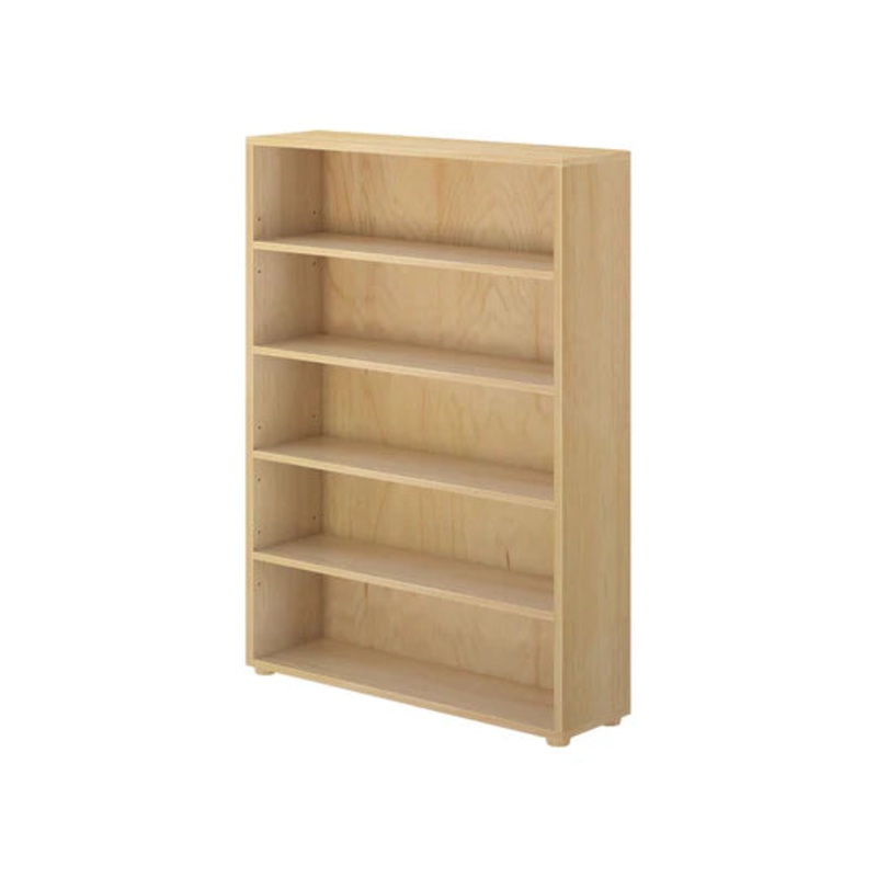 Maxtrix Wide 5 Shelf Bookcase Chestnut