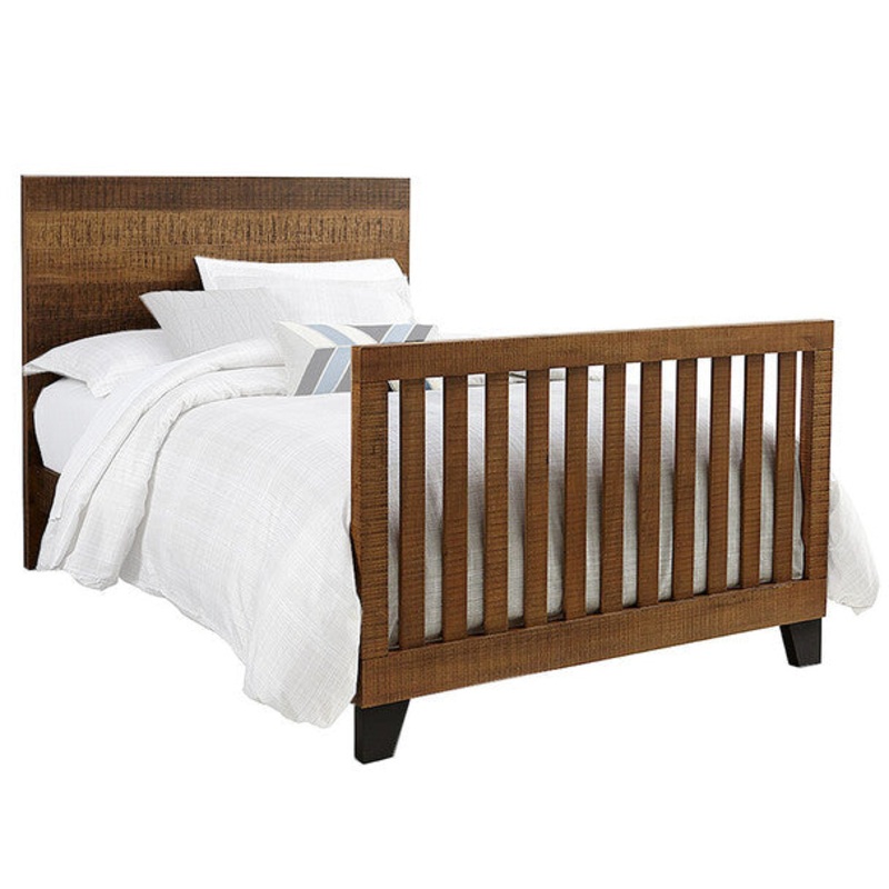Westwood Urban Rustic Youth Twin Headboard/Footboard/Slats In Brushed Wheat