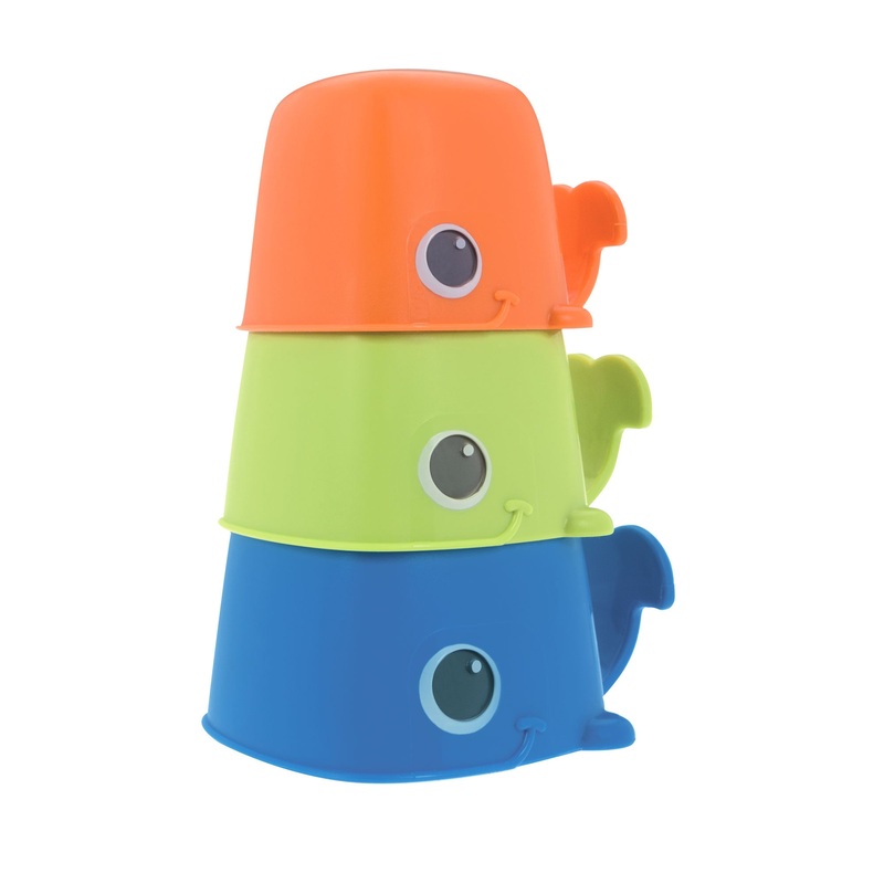Whale Stacking Bath Cups