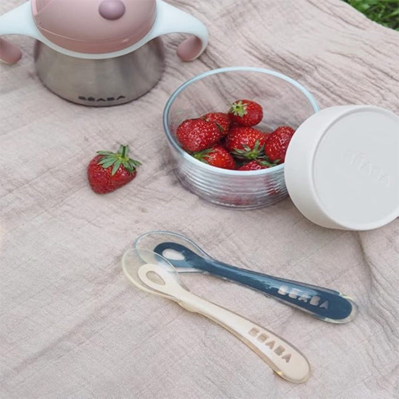 Beaba Stage 2 Silicon Spoon 4PK Drizzle