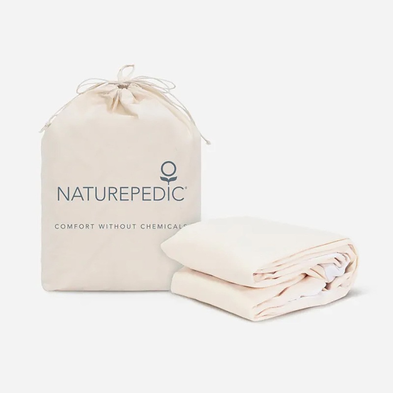 Naturepedic Waterproof Queen Fitted Pad – Natural