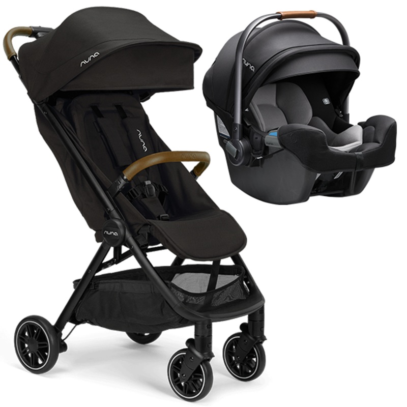 Nuna TRVL + Pipa RX Travel System Caviar/Caviar