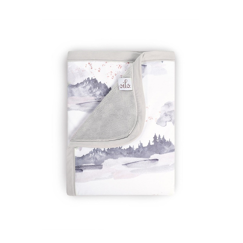 Oilo Misty Mountain Jersey Cuddle Blanket