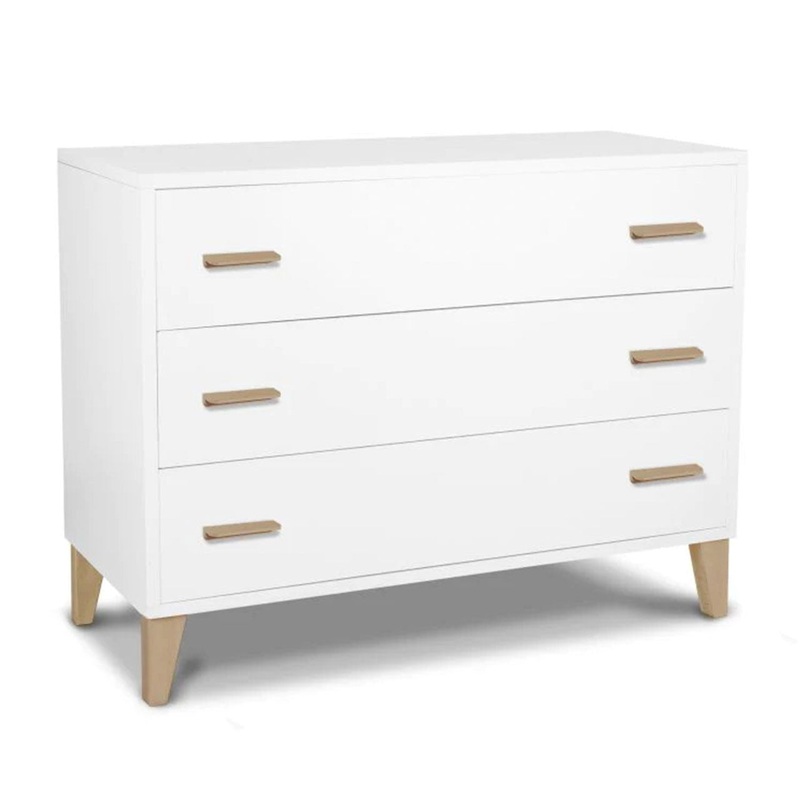 Pali Caravaggio 3 Drawer in White/Natural
